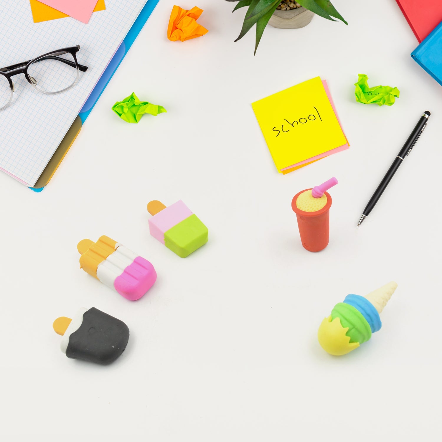 Mini Eraser Set for Kids (5 Pieces) - Fun Designs, Party Favors, School Prizes Mini Eraser Set for Kids (5 Pieces) - Fun Designs, Party Favors, School Prizes